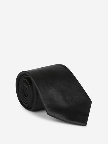 Santa Eulalia Hombre Barcelona Corbata Satén Seda color Negro sku 601-001767 01 - Foto 1