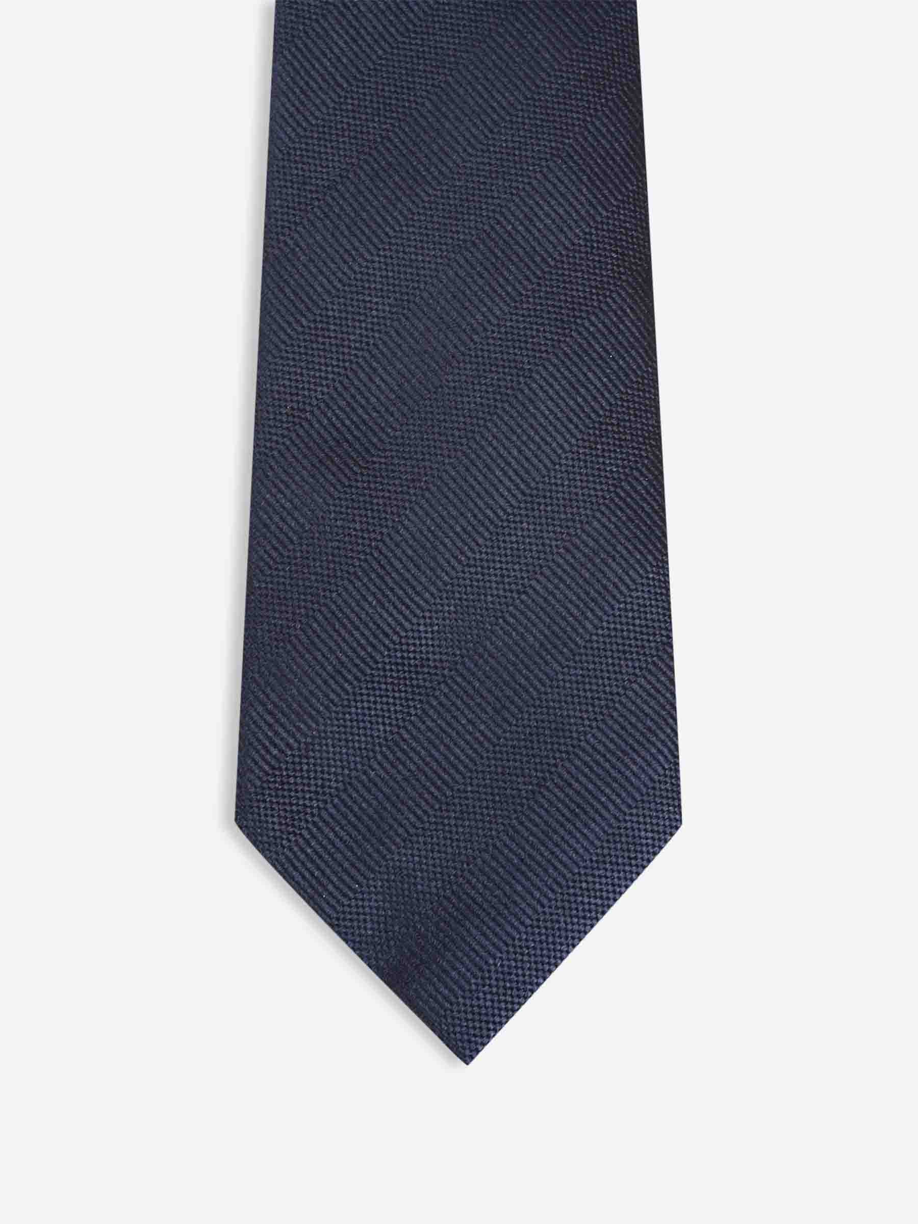 Tom Ford Hombre Barcelona Corbata Seda Texturizada color Azul Noche sku 601-001772 02 - Foto 1