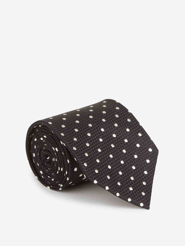 Tom Ford Hombre Barcelona Corbata Motivo Lunares color Blanco y Negro sku 601-001774 01 - Foto 1