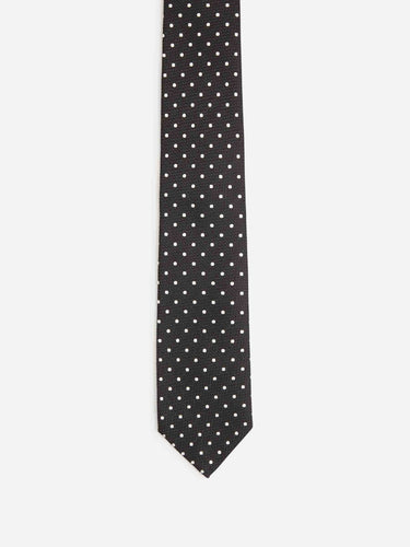 Tom Ford Hombre Barcelona Corbata Motivo Lunares color Blanco y Negro sku 601-001774 01 - Foto 2