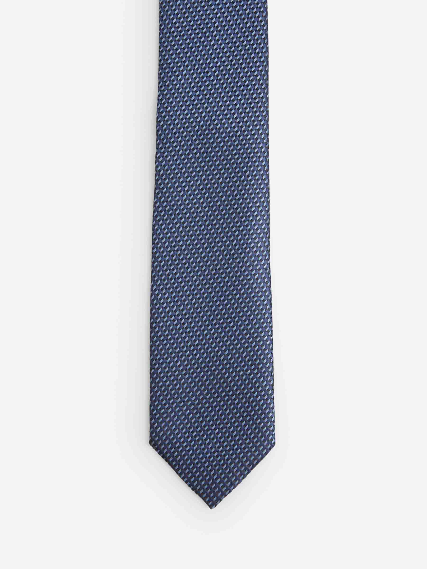Tom Ford Hombre Barcelona Corbata Texturizada Seda color Azul Cobalto sku 601-001777 02 - Foto 2