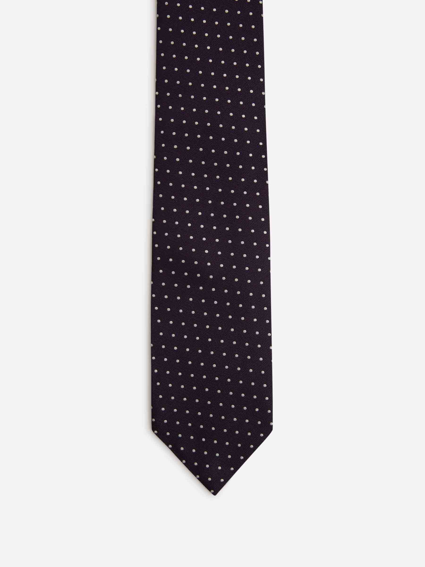 Tom Ford Hombre Barcelona Corbata Motivo Lunares color Púrpura sku 601-001779 03 - Foto 2