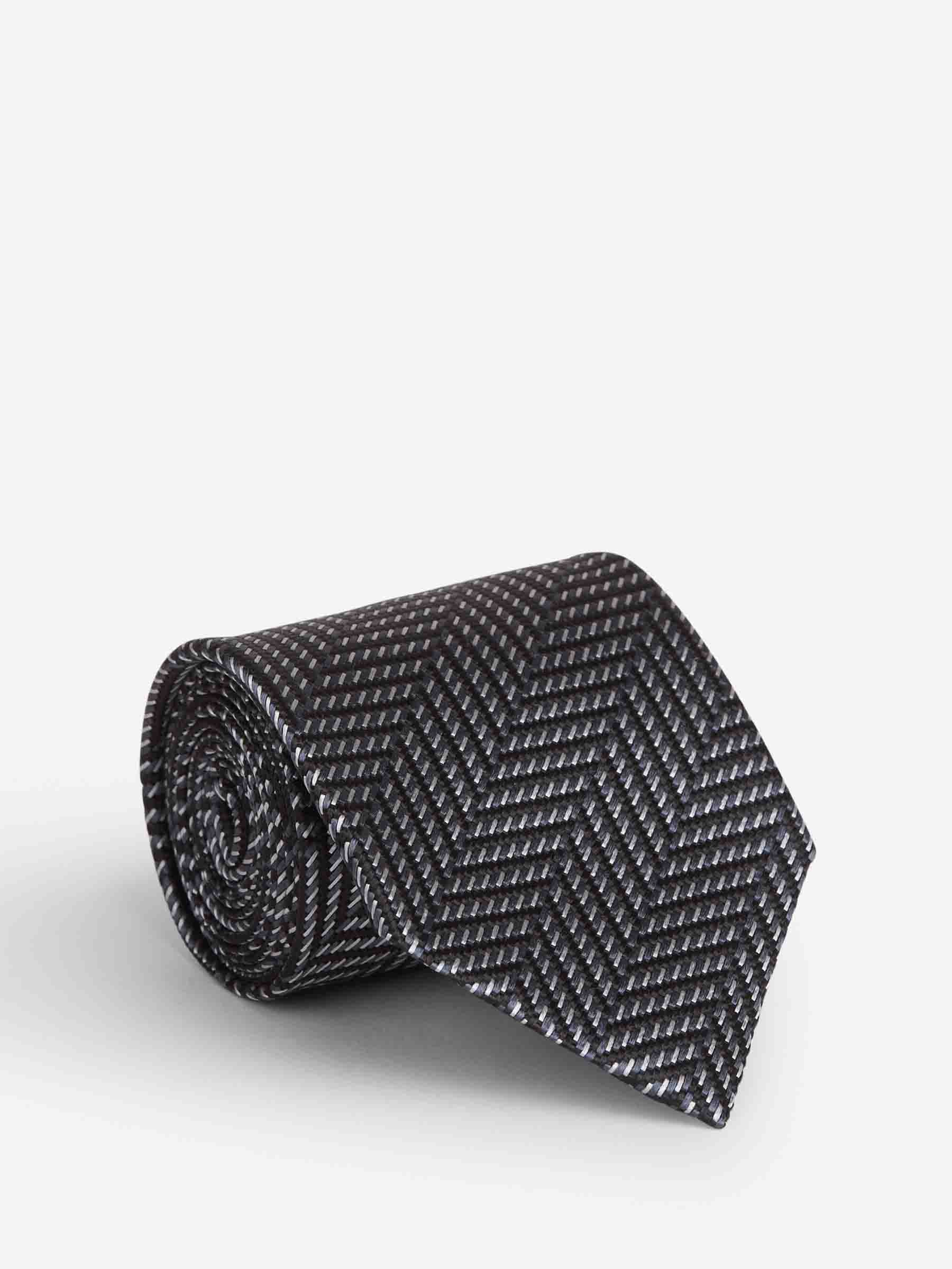Tom Ford Hombre Barcelona Corbata Texturizada Seda color Gris Oscuro sku 601-001782 01 - Foto 1