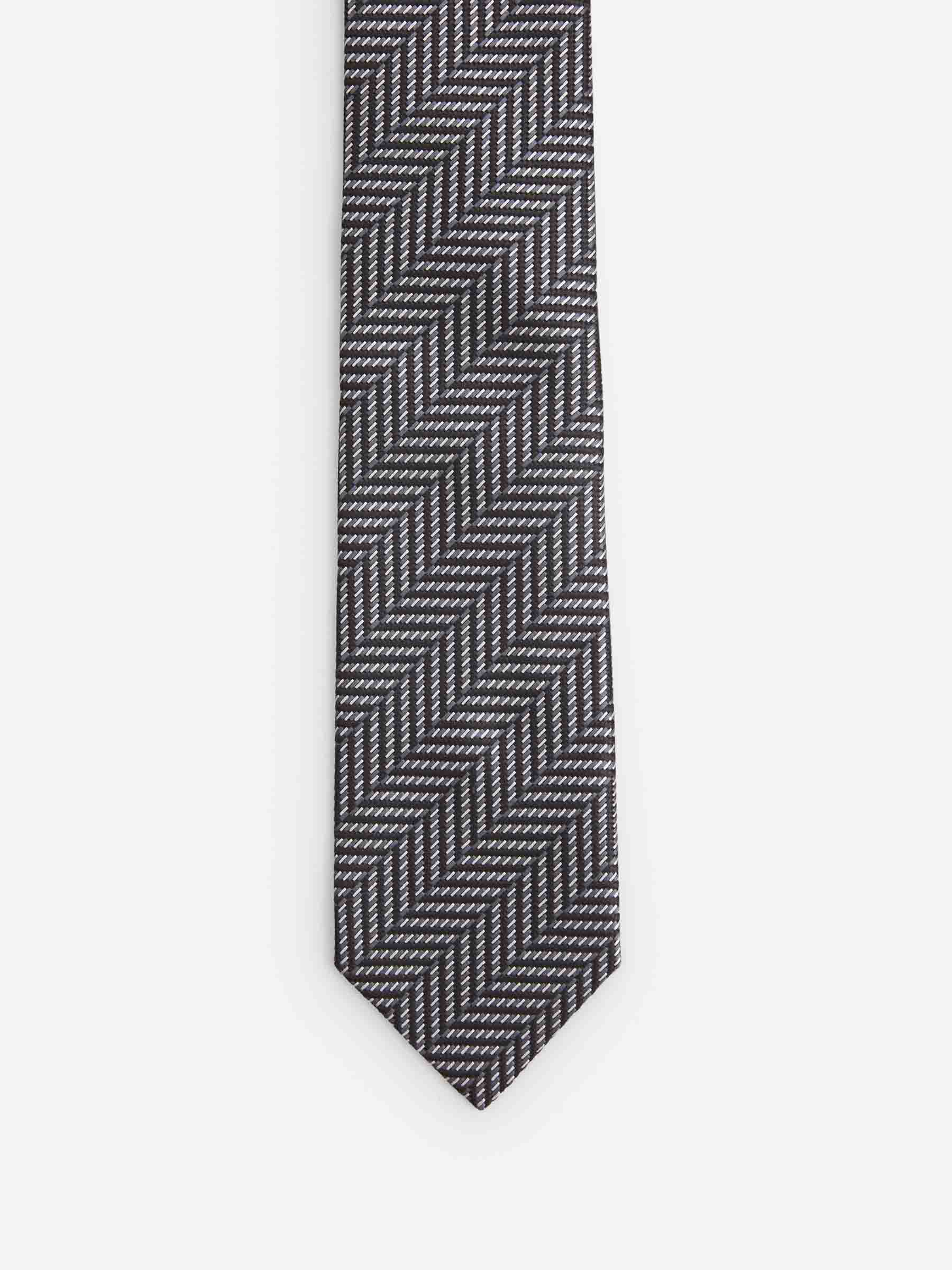 Tom Ford Hombre Barcelona Corbata Texturizada Seda color Gris Oscuro sku 601-001782 01 - Foto 2