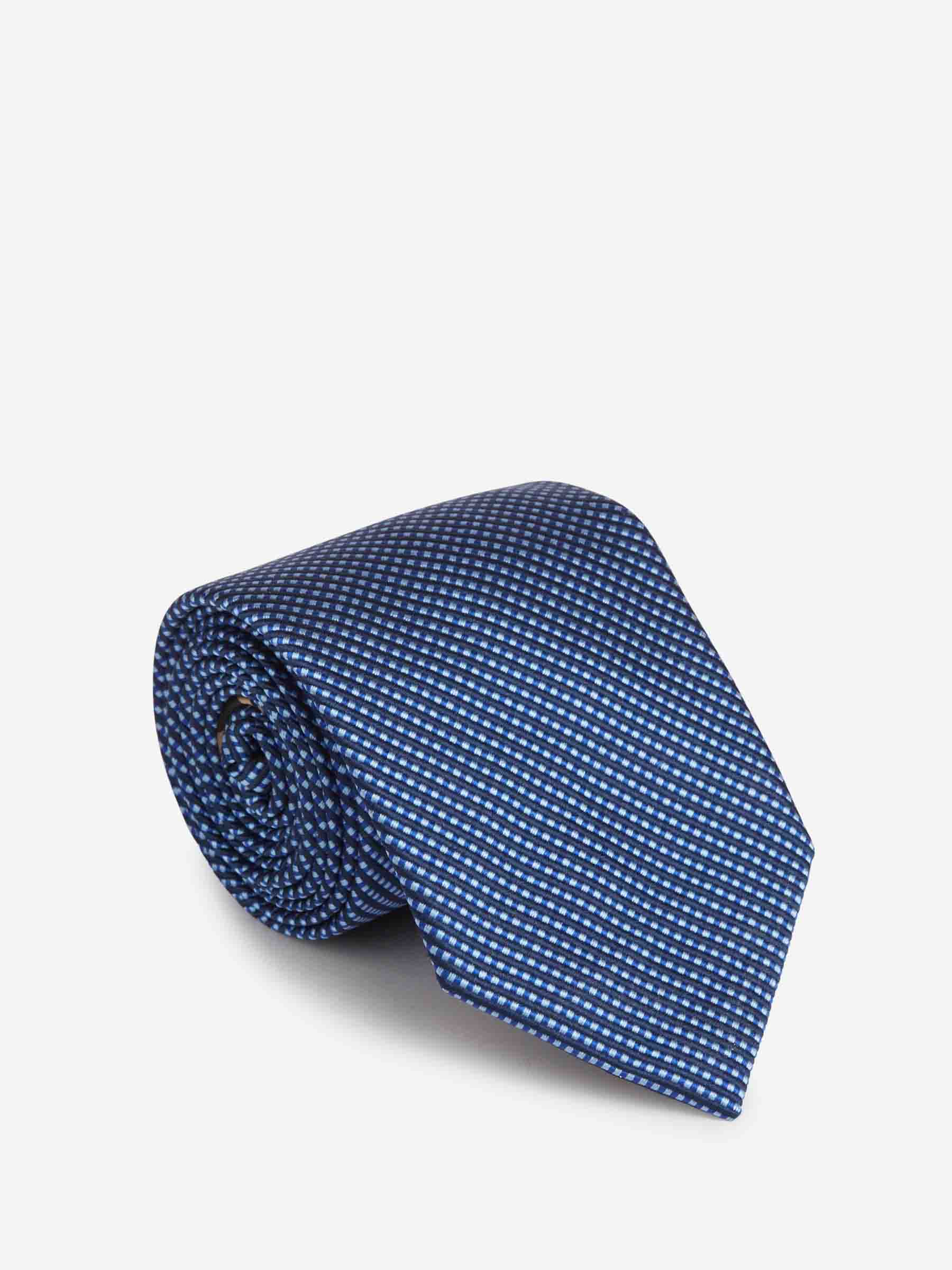 Brioni Hombre Barcelona Corbata Seda Texturizada color Azul sku 601-001787 02 - Foto 1