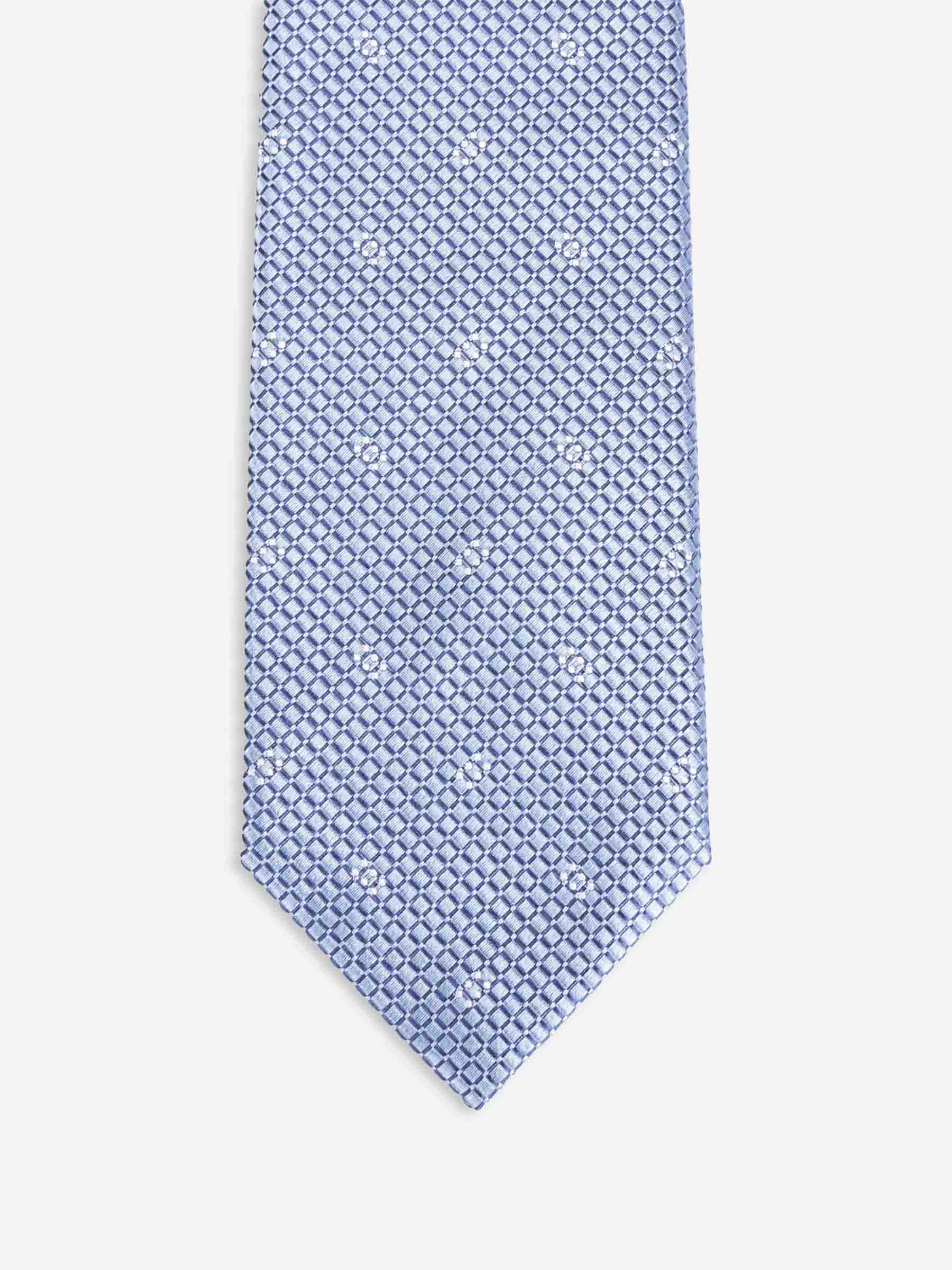 Brioni Hombre Barcelona Corbata Texturizada Seda color Azul Celeste sku 601-001788 02 - Foto 1