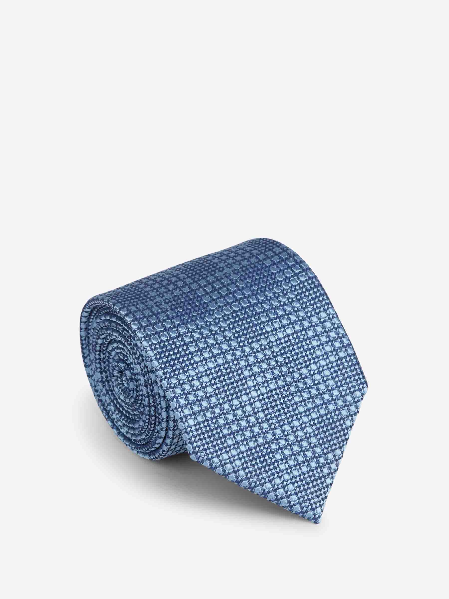 Brioni Hombre Barcelona Corbata Texturizada Seda color Azul Celeste sku 601-001790 02 - Foto 1