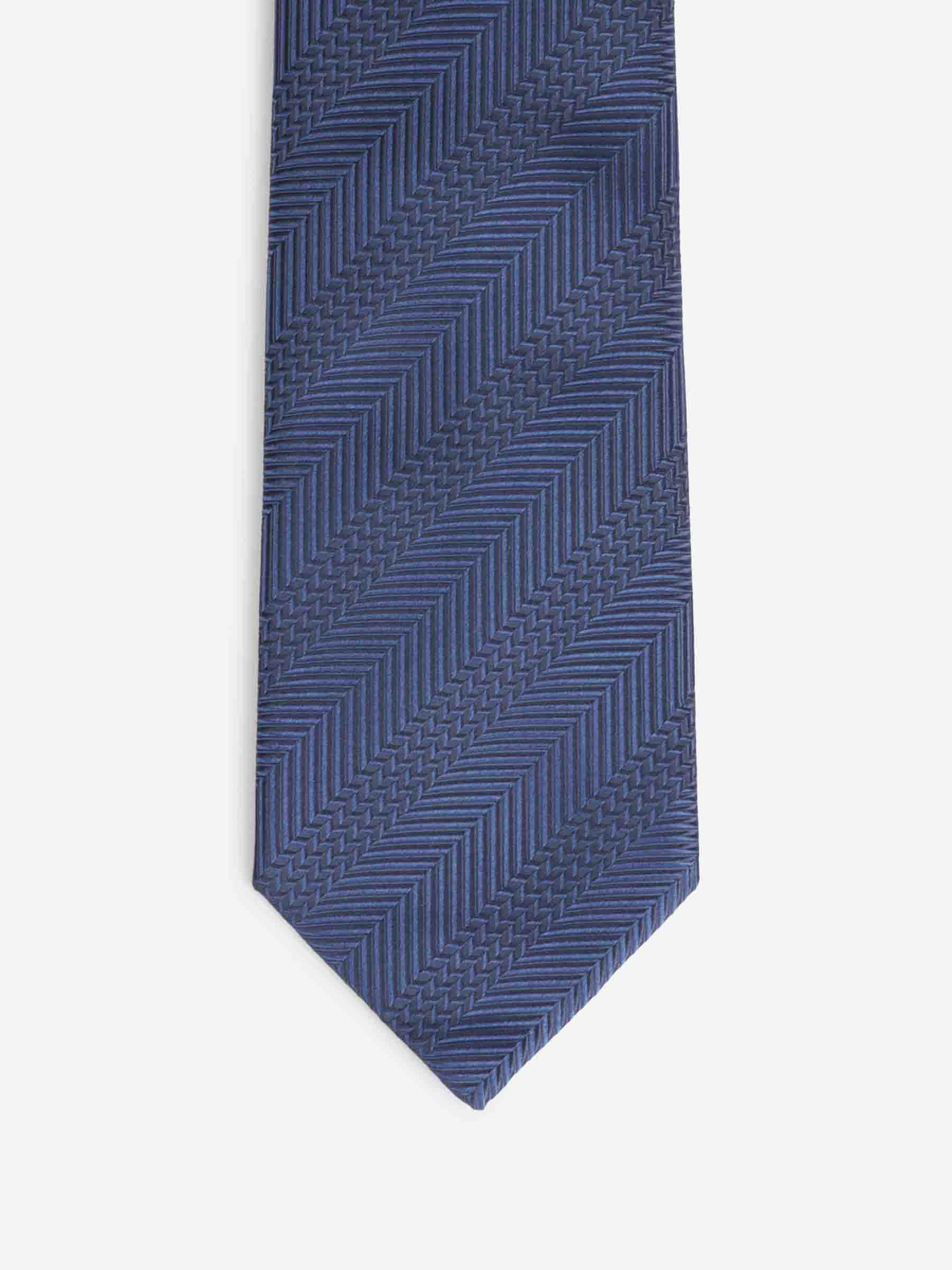 Brioni Hombre Barcelona Corbata Texturizada Seda color Azul Cobalto sku 601-001792 03 - Foto 1