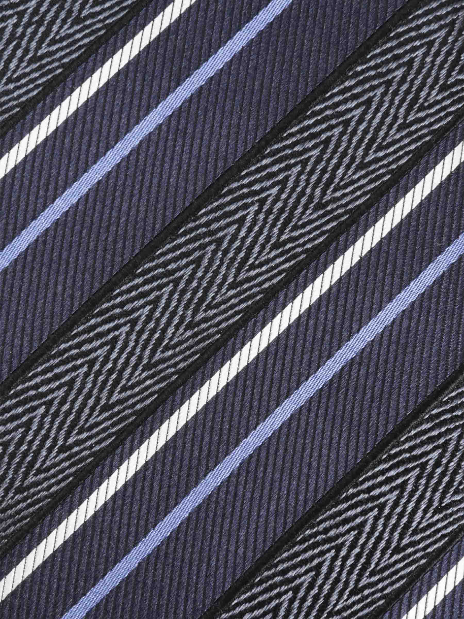 Brioni Hombre Barcelona Corbata Texturizada Rayas color Azul Cobalto sku 601-001798 02 - Foto 2