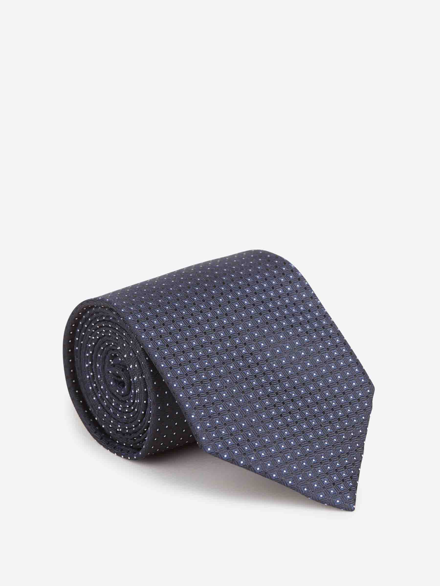 Brioni Hombre Barcelona Corbata Motivo Lunares color Azul Noche sku 601-001799 01 - Foto 1
