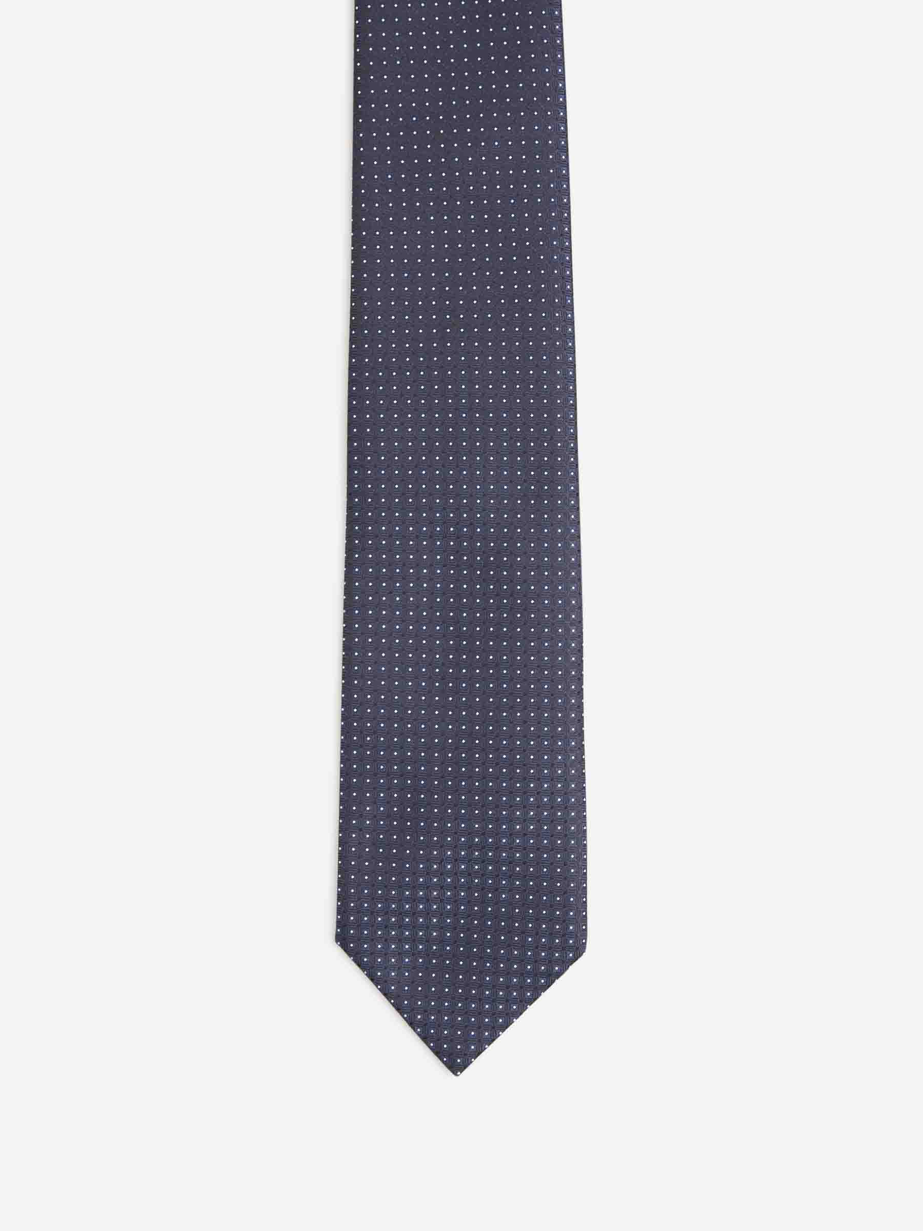 Brioni Hombre Barcelona Corbata Motivo Lunares color Azul Noche sku 601-001799 01 - Foto 2
