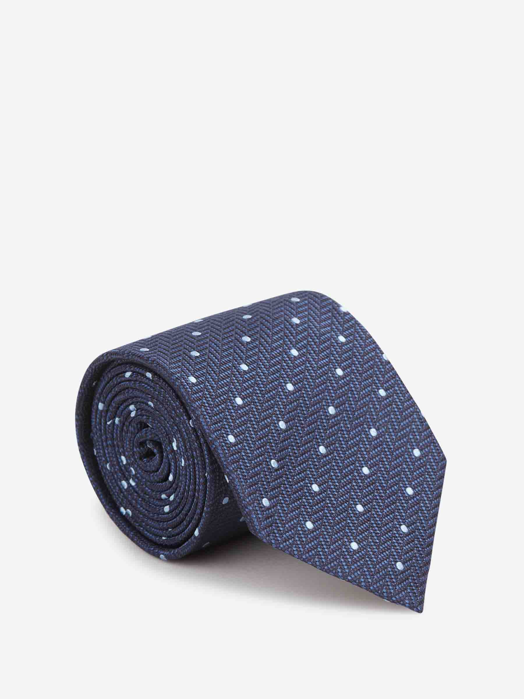 Brioni Hombre Barcelona Corbata Motivo Lunares color Azul Marino sku 601-001802 01 - Foto 1