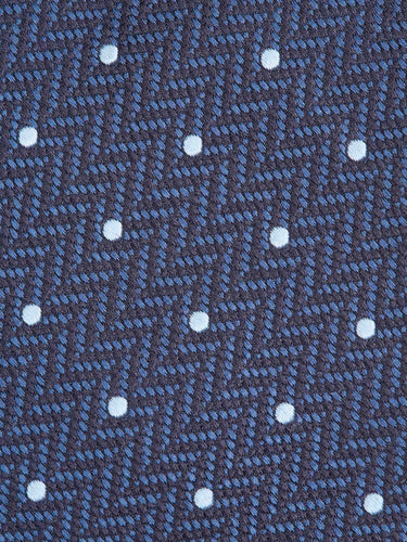 Brioni Hombre Barcelona Corbata Motivo Lunares color Azul Marino sku 601-001802 01 - Foto 3