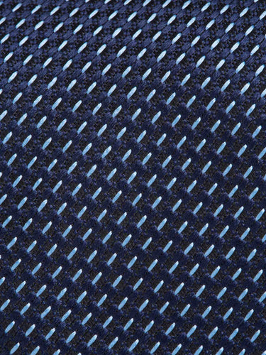 Zegna Hombre Barcelona Corbata Seda Texturizado color Azul Marino sku 601-001803 04 - Foto 3