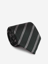 Zegna Hombre Barcelona Corbata Seda Listasda color Azul Noche sku 601-001804 02 - Foto 1