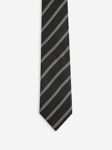 Zegna Hombre Barcelona Corbata Seda Listasda color Azul Noche sku 601-001804 02 - Foto 2