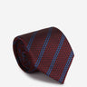Zegna Hombre Barcelona Corbata Seda Listasda color Burdeos sku 601-001804 03 - Foto 1