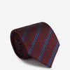 Zegna Hombre Barcelona Corbata Seda Listasda color Burdeos sku 601-001804 03 - Foto 1