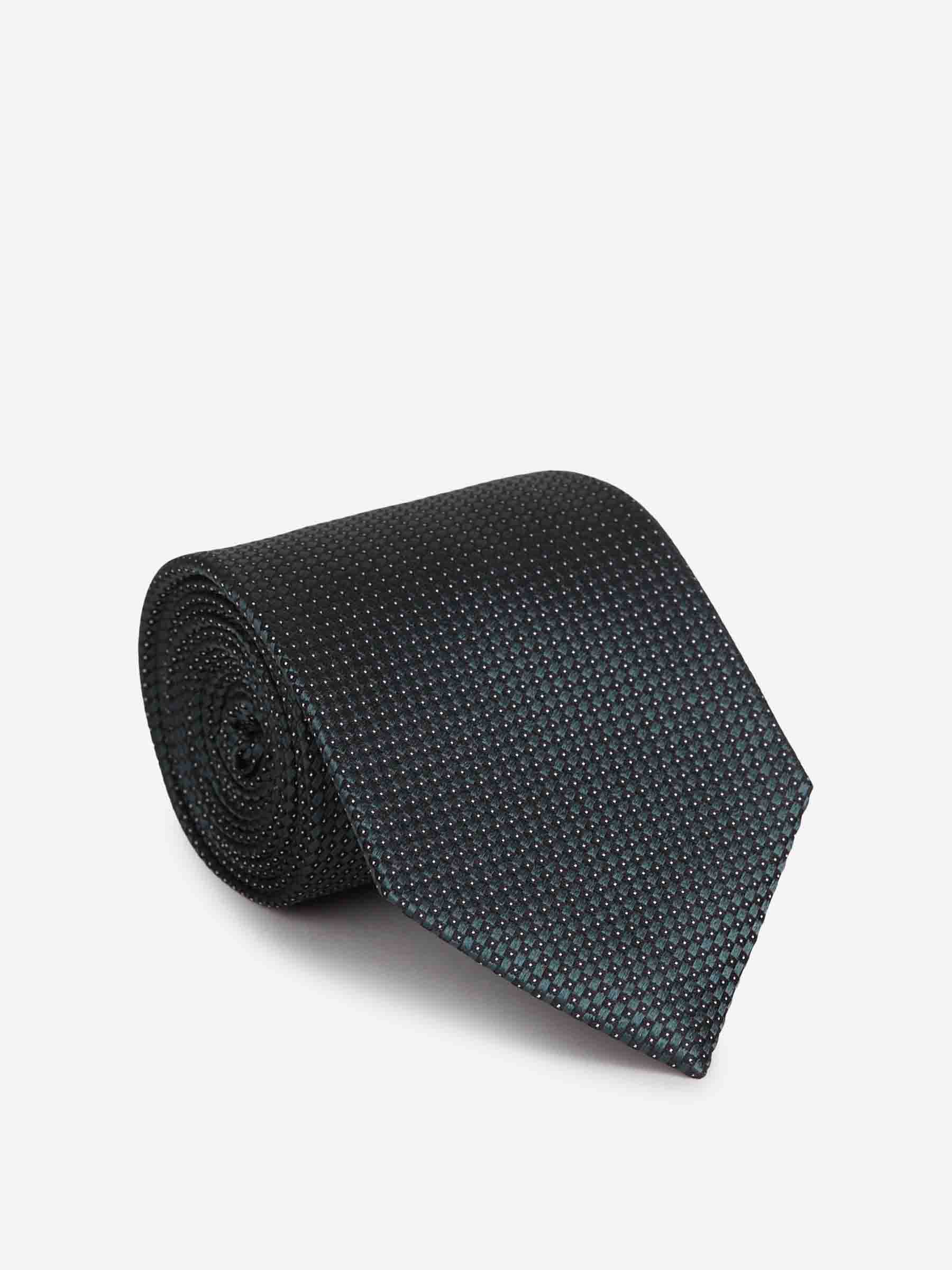 Zegna Hombre Barcelona Corbata Seda Texturizada color Verde Jungla sku 601-001805 01 - Foto 1