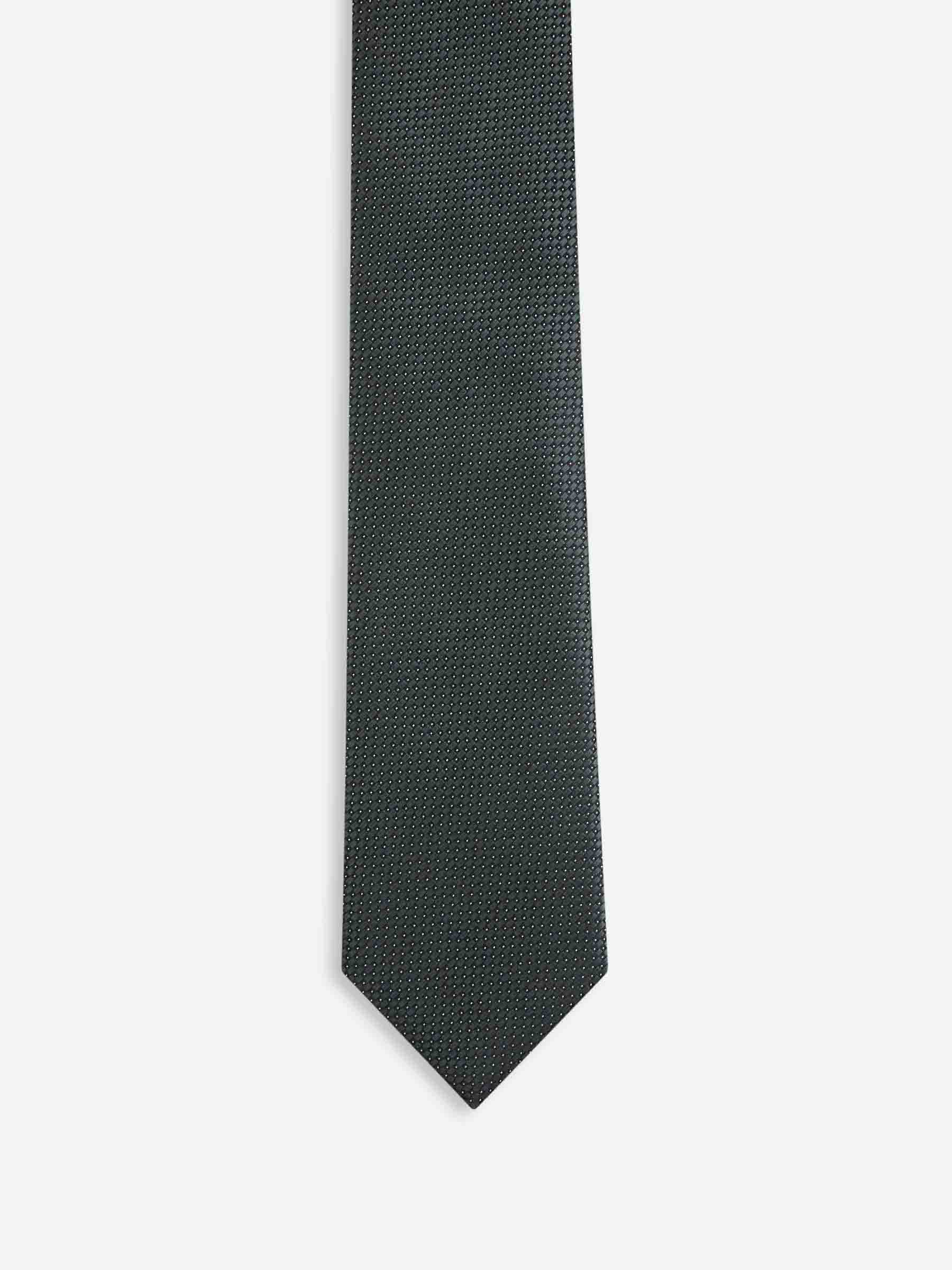 Zegna Hombre Barcelona Corbata Seda Texturizada color Verde Jungla sku 601-001805 01 - Foto 2
