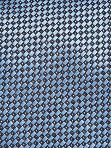 Zegna Hombre Barcelona Corbata Seda Texturizada color Azul Celeste sku 601-001805 03 - Foto 3