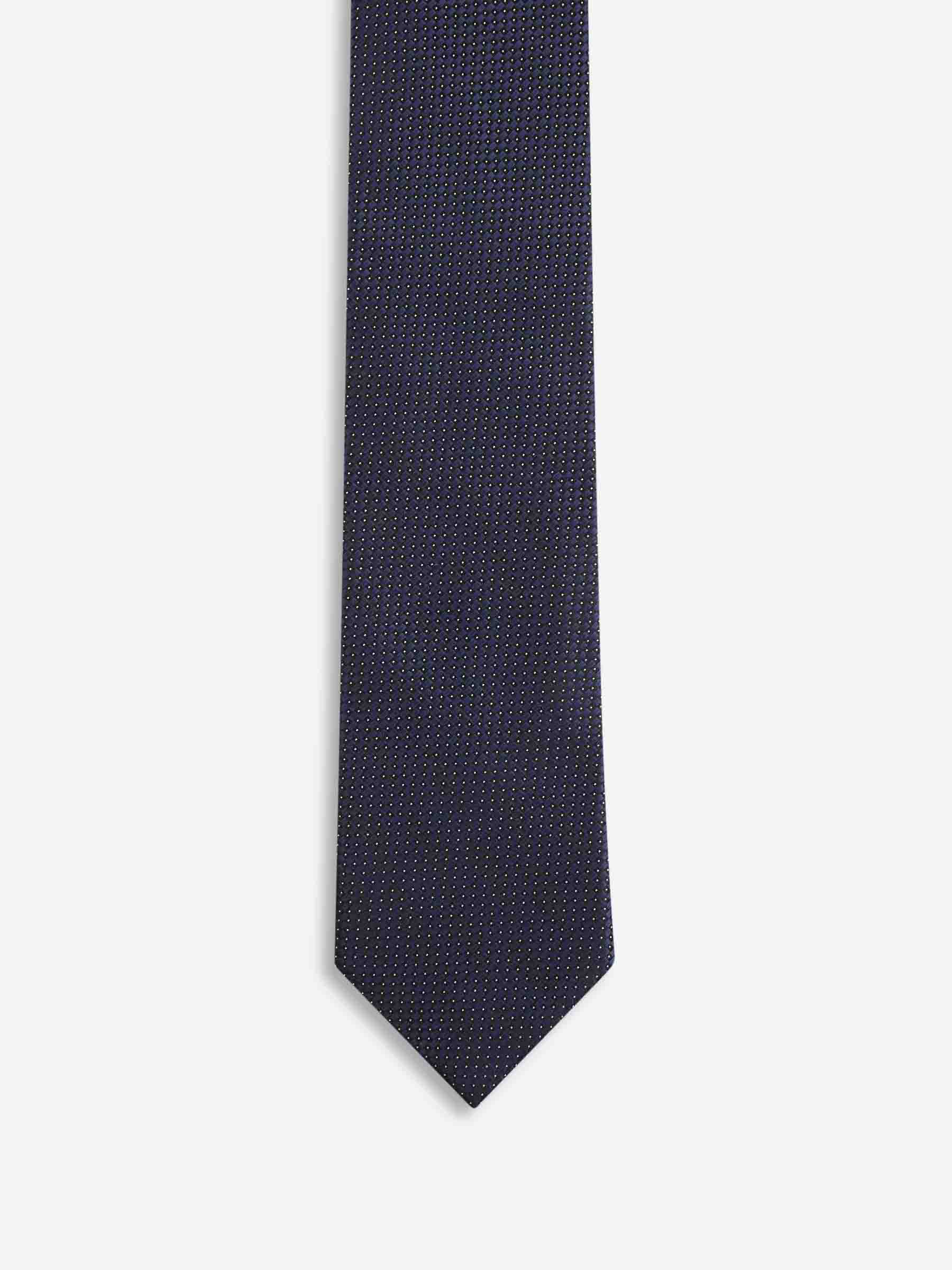 Zegna Hombre Barcelona Corbata Seda Texturizada color Azul Marino sku 601-001805 04 - Foto 2