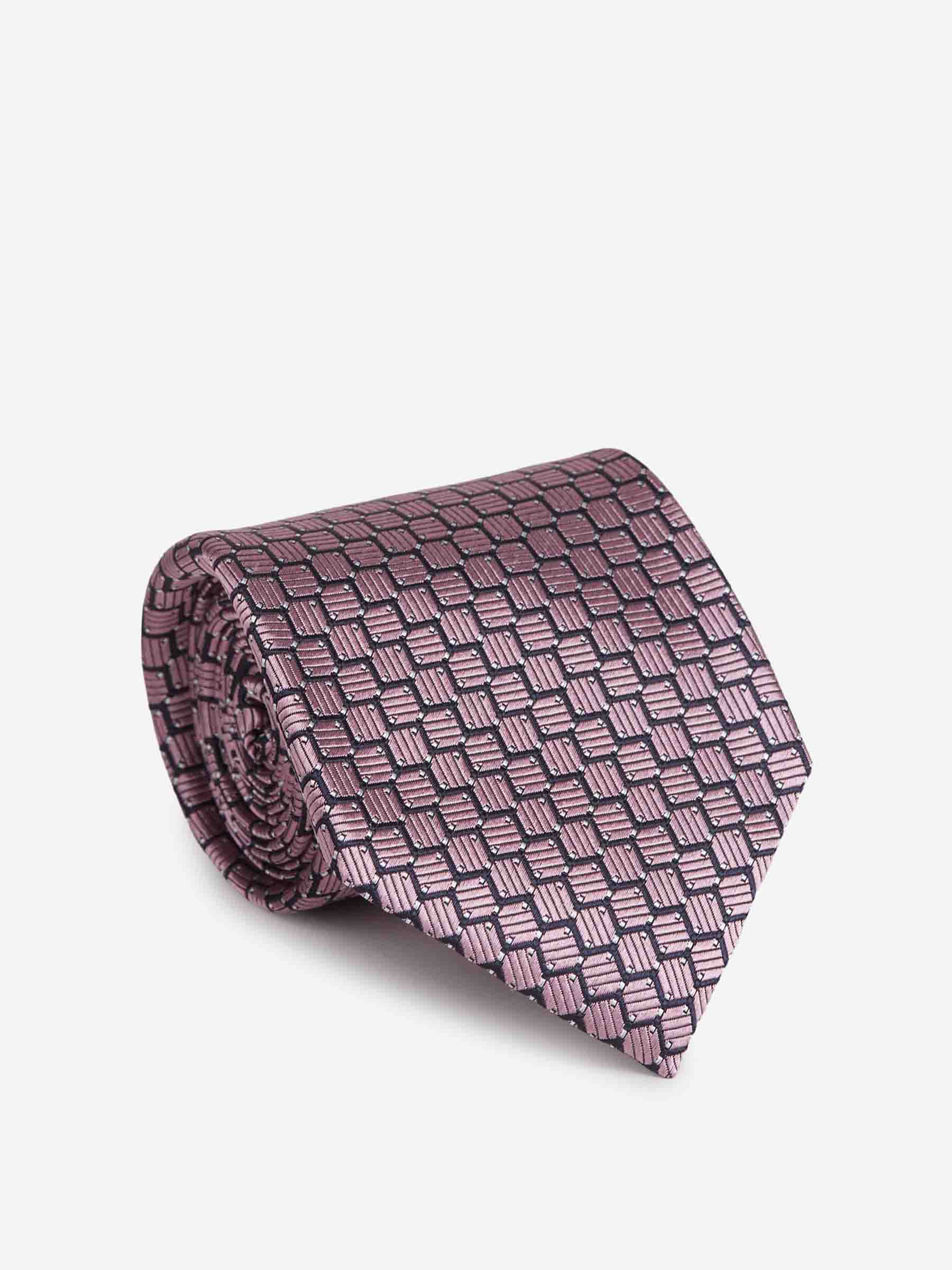Zegna Hombre Barcelona Corbata Seda Texturizado color Rosa sku 601-001807 01 - Foto 1