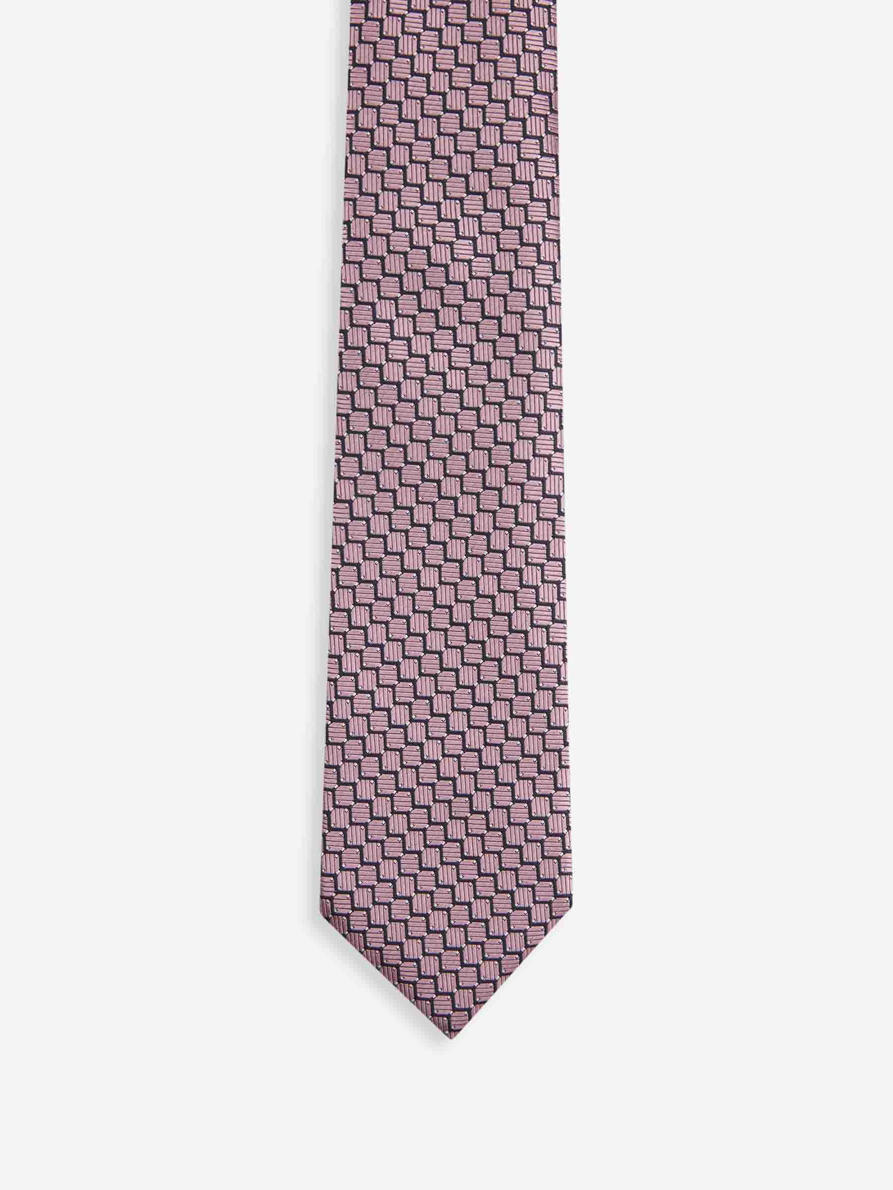 Zegna Hombre Barcelona Corbata Seda Texturizado color Rosa sku 601-001807 01 - Foto 2