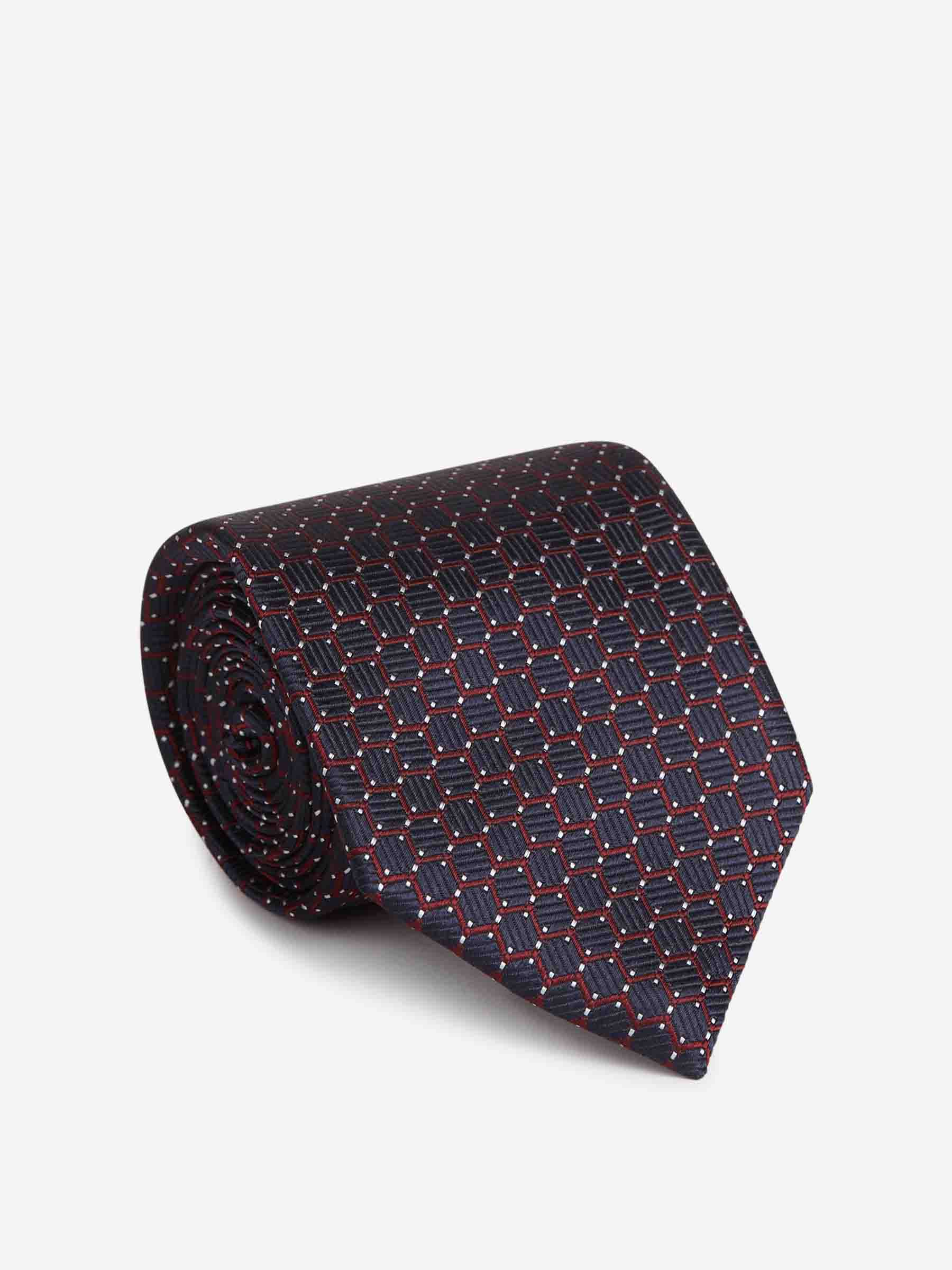 Zegna Hombre Barcelona Corbata Seda Texturizada color Azul Marino sku 601-001807 03 - Foto 1