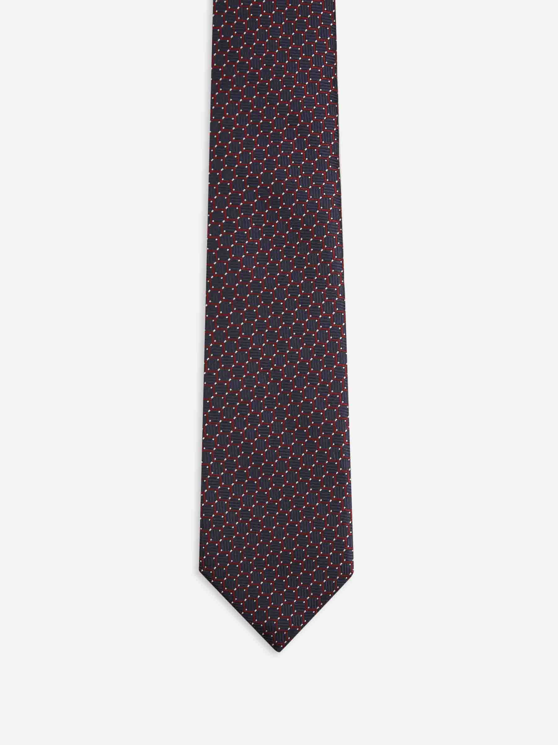Zegna Hombre Barcelona Corbata Seda Texturizada color Azul Marino sku 601-001807 03 - Foto 2