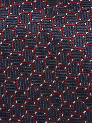 Zegna Hombre Barcelona Corbata Seda Texturizada color Azul Marino sku 601-001807 03 - Foto 3