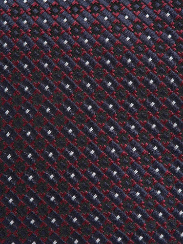 Zegna Hombre Barcelona Corbata Seda Texturizado color Burdeos sku 601-001808 01 - Foto 3