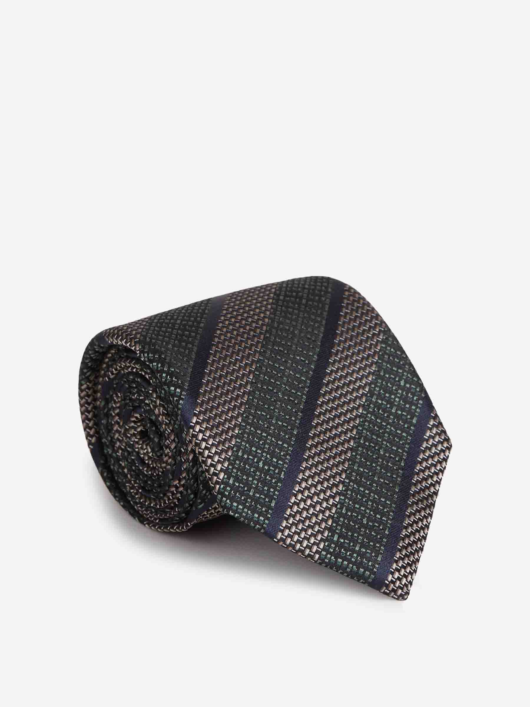 Zegna Hombre Barcelona Corbata Seda Listasda color Azul Marino sku 601-001810 02 - Foto 1