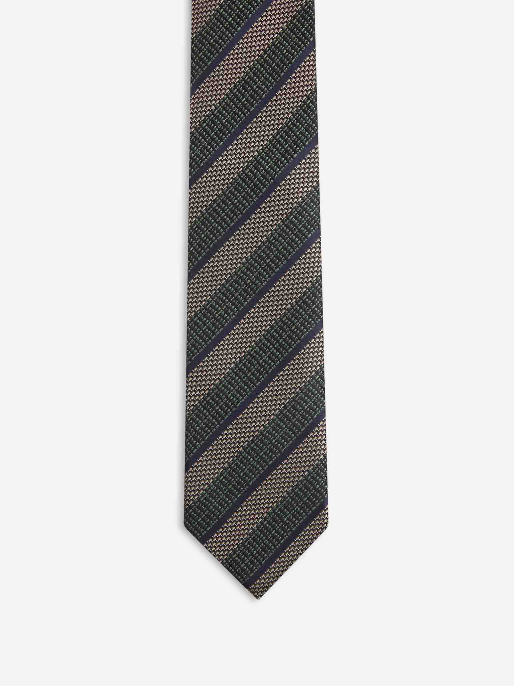 Zegna Hombre Barcelona Corbata Seda Listasda color Azul Marino sku 601-001810 02 - Foto 2