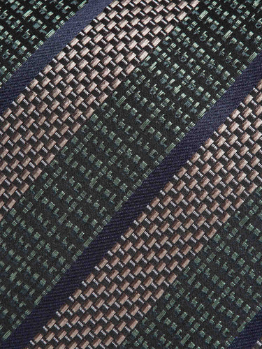 Zegna Hombre Barcelona Corbata Seda Listasda color Azul Marino sku 601-001810 02 - Foto 3
