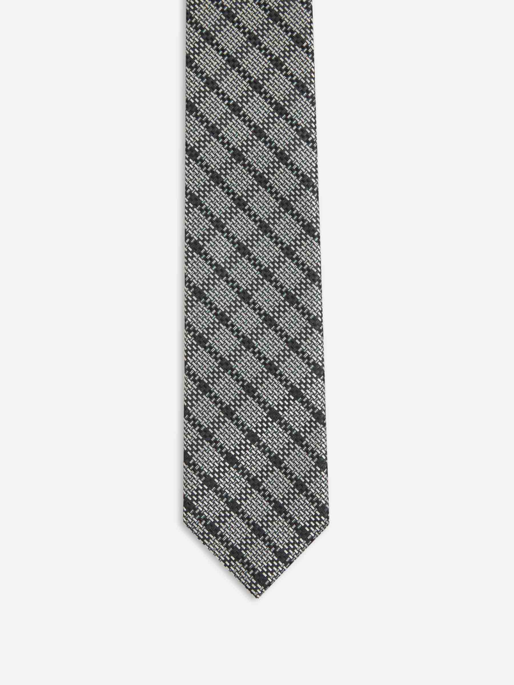 Zegna Hombre Barcelona Corbata Seda Texturizada color Gris sku 601-001811 01 - Foto 2