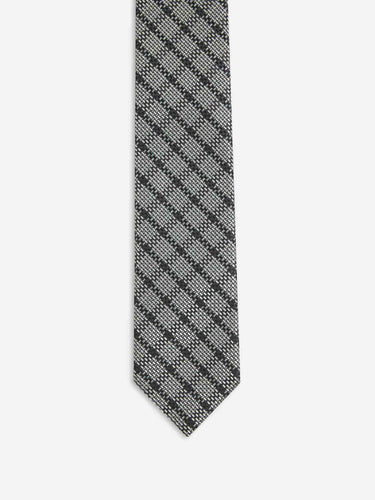 Zegna Hombre Barcelona Corbata Seda Texturizada color Gris sku 601-001811 01 - Foto 2