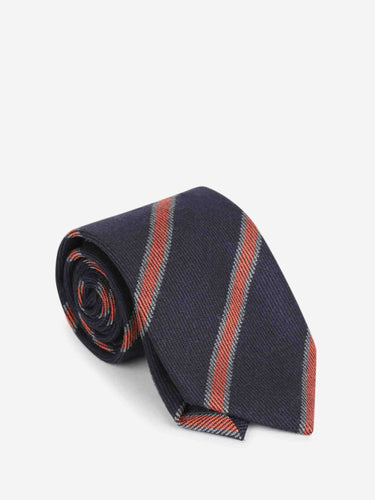 Santa Eulalia Hombre Barcelona Corbata Listada Seda color Naranja sku 601-001817 01 - Foto 3