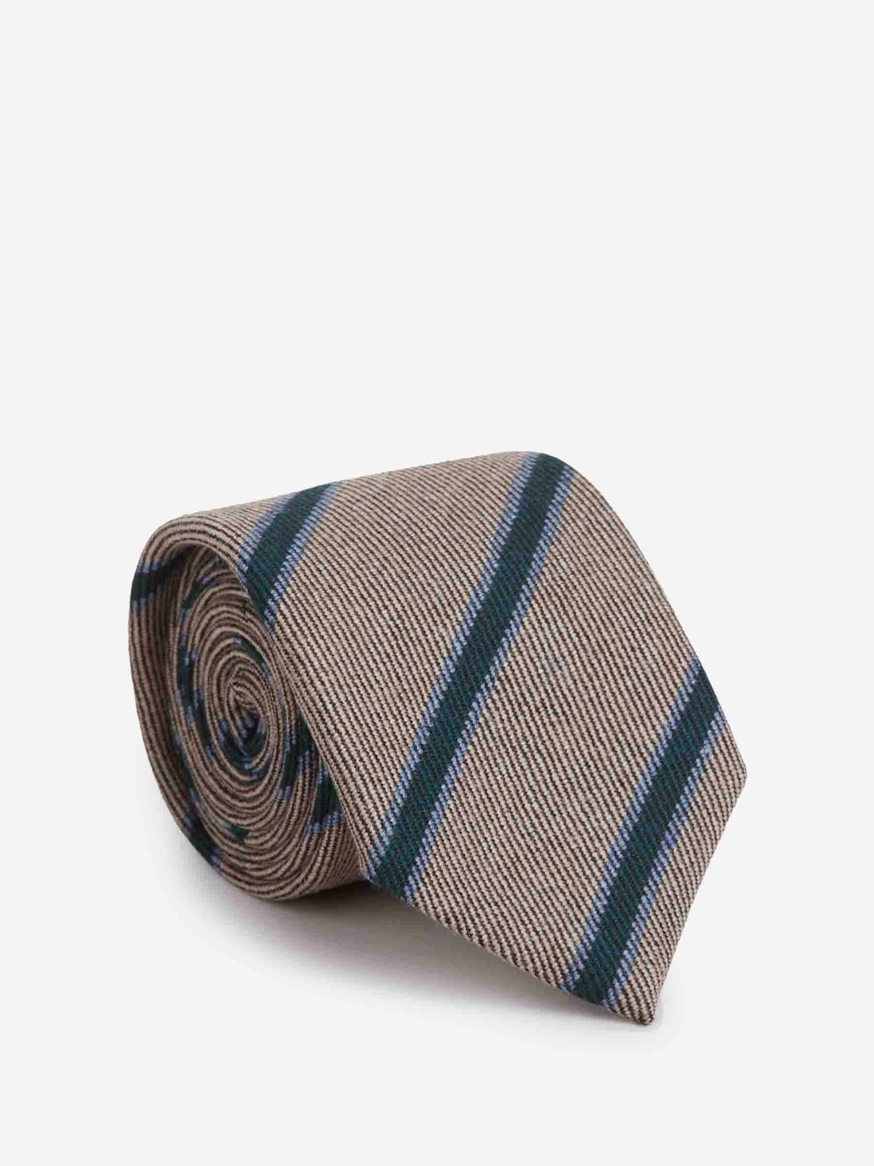 Santa Eulalia Hombre Barcelona Corbata Listada Seda color Azul sku 601-001817 03 - Foto 1