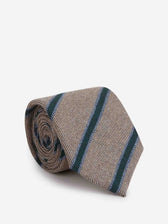 Santa Eulalia Hombre Barcelona Corbata Listada Seda color Azul sku 601-001817 03 - Foto 1