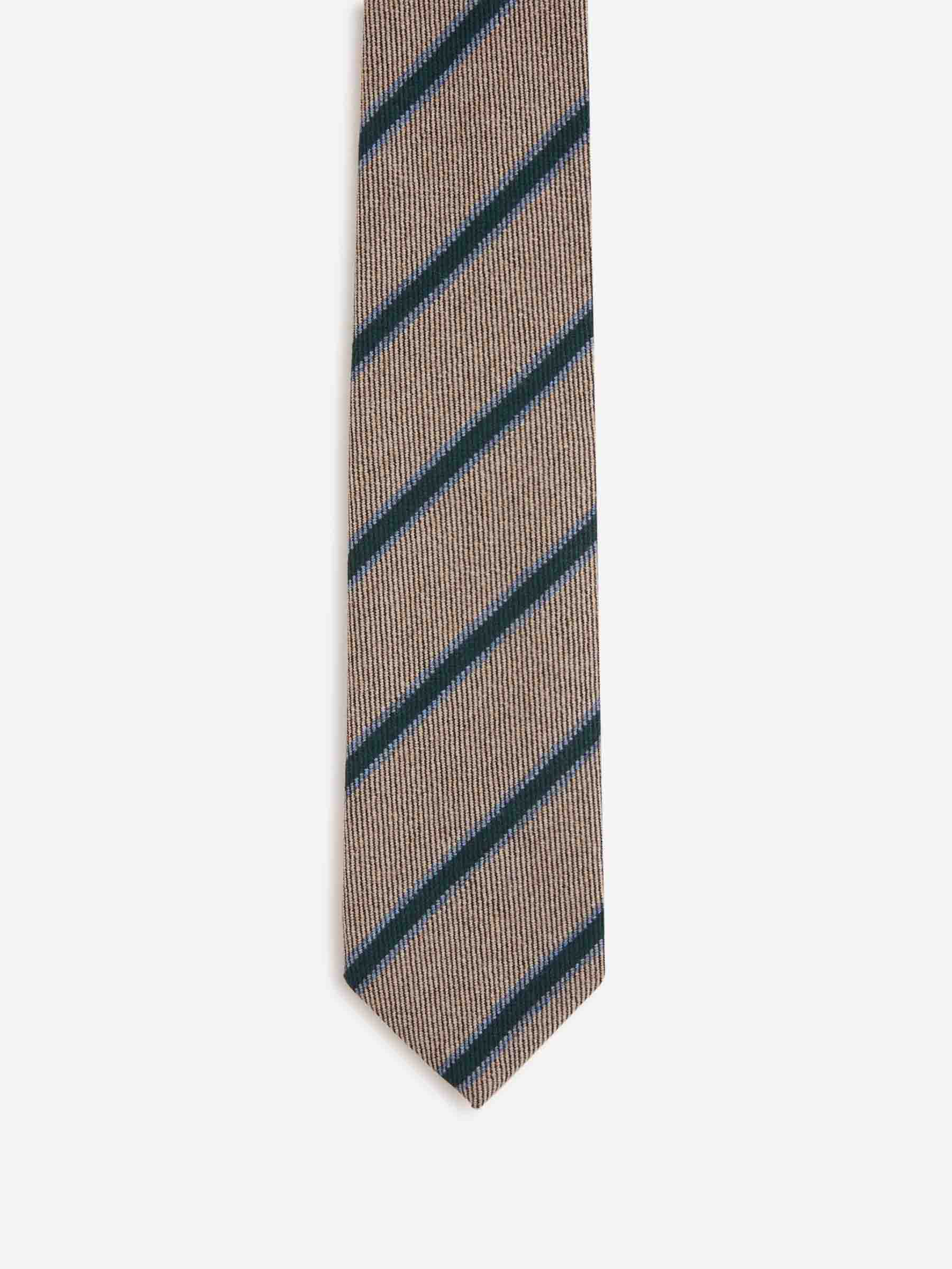 Santa Eulalia Hombre Barcelona Corbata Listada Seda color Azul sku 601-001817 03 - Foto 2