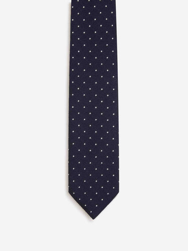 Santa Eulalia Hombre Barcelona Corbata Lunares Seda color Azul Noche sku 601-001818 01 - Foto 2