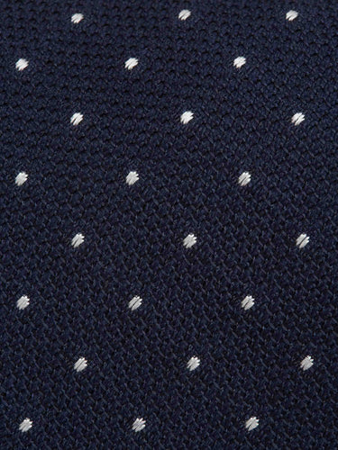 Santa Eulalia Hombre Barcelona Corbata Lunares Seda color Azul Noche sku 601-001818 01 - Foto 3
