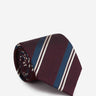 Santa Eulalia Hombre Barcelona Corbata Listada Seda color Burdeos sku 601-001819 01 - Foto 1