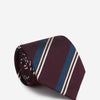 Santa Eulalia Hombre Barcelona Corbata Listada Seda color Burdeos sku 601-001819 01 - Foto 1