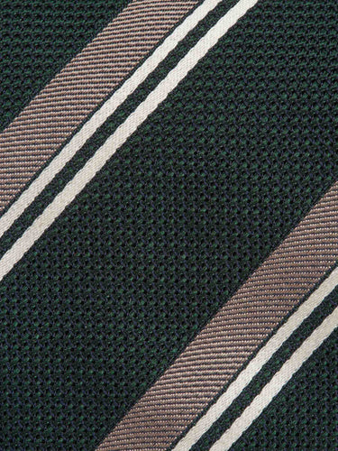 Santa Eulalia Hombre Barcelona Corbata Listada Seda color Burdeos sku 601-001819 02 - Foto 3