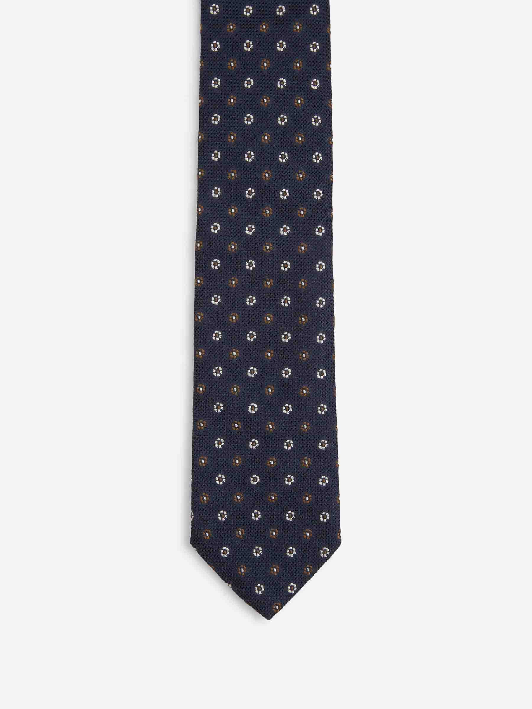 Santa Eulalia Hombre Barcelona Corbata Floral Seda color Azul Marino sku 601-001820 01 - Foto 2
