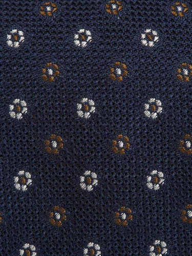 Santa Eulalia Hombre Barcelona Corbata Floral Seda color Azul Marino sku 601-001820 01 - Foto 3