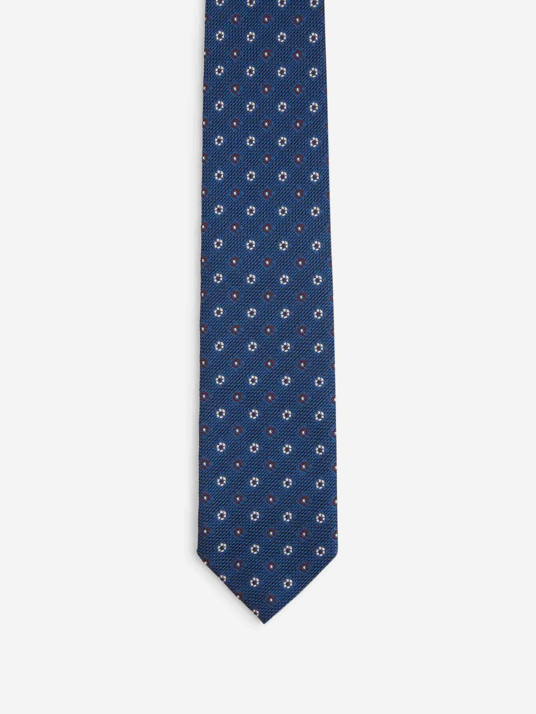 Santa Eulalia Hombre Barcelona Corbata Floral Seda color Azul Marino sku 601-001820 02 - Foto 2