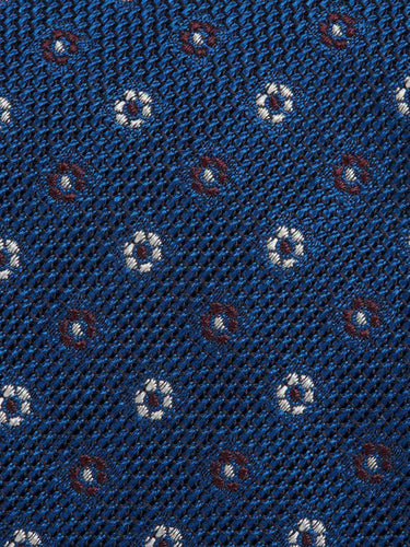 Santa Eulalia Hombre Barcelona Corbata Floral Seda color Azul Marino sku 601-001820 02 - Foto 3